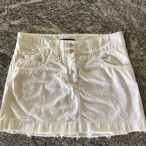 Dolce & Gabbana Dresses & Skirts - Dolce & Gabbana White Denim Mini Skirt Size 46